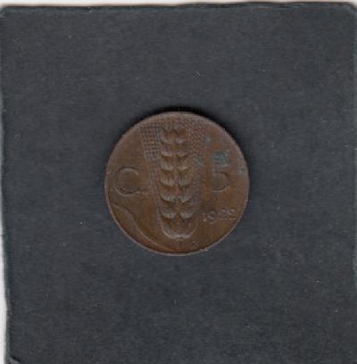 Beschrijving: 5 Centesimi  EMANUELE III